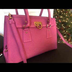 Salvatore Ferragamo Calfskin Medium ‘lotty’ Bag